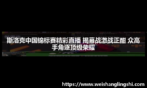 斯洛克中国锦标赛精彩直播 揭幕战激战正酣 众高手角逐顶级荣耀