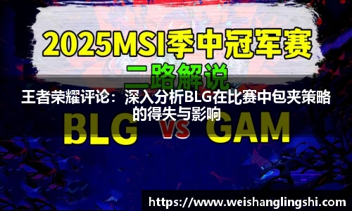 王者荣耀评论：深入分析BLG在比赛中包夹策略的得失与影响